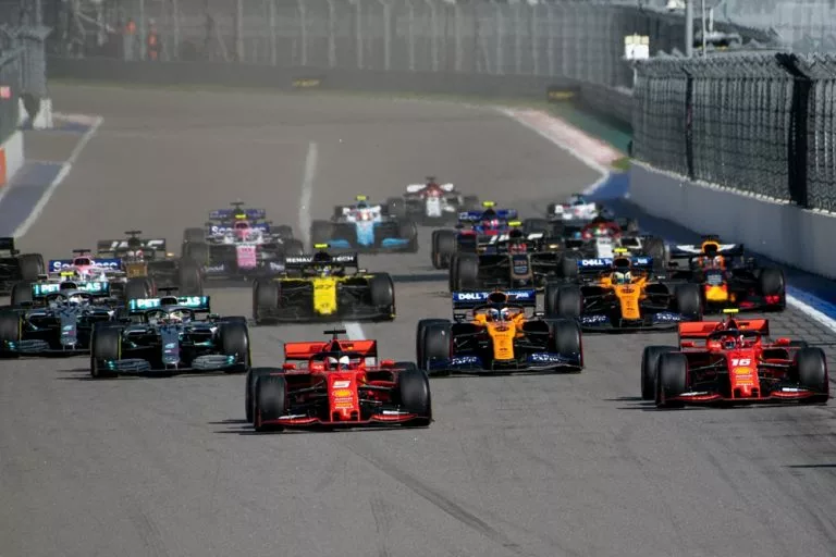 Race Start at Formula 1 Grand Prix of Bahrain 2019
