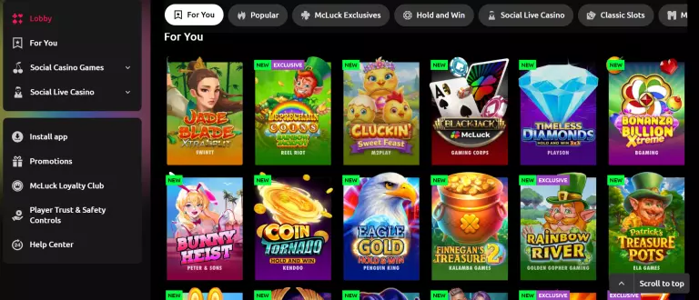 mcluck slot games