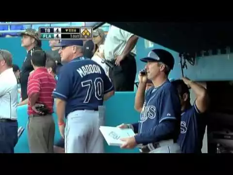 Video: 2009/05/24 Rays use five infielders