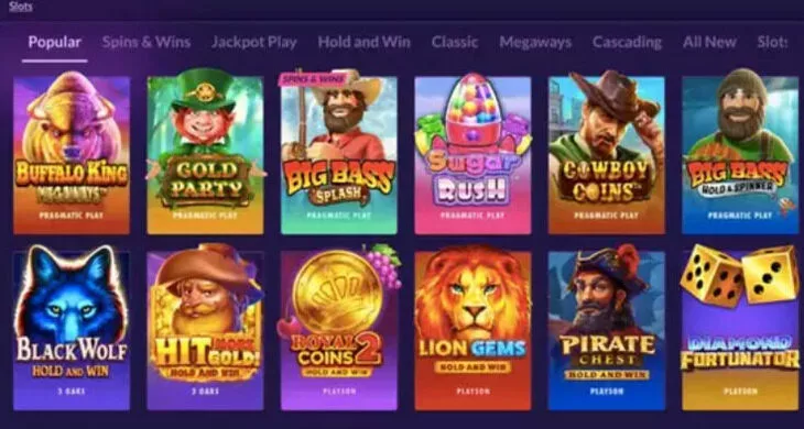 Sweepstakes slot games