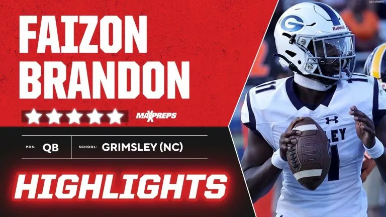 Video: 5-star Tennessee commit Faizon Brandon | 2023 Highlights