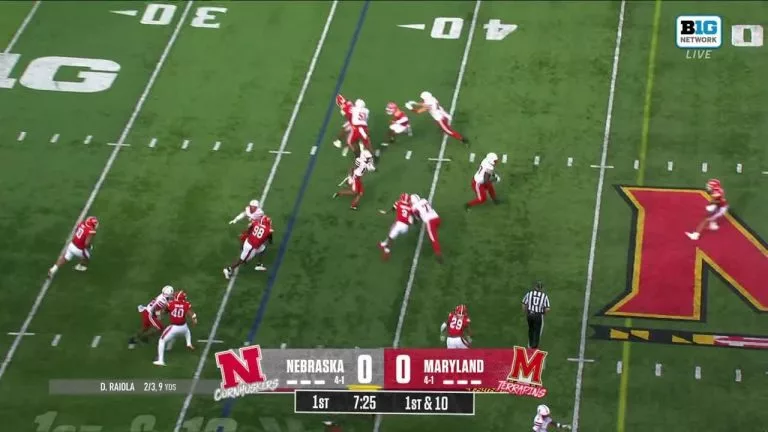 Video: Nyziah Hunter's 64-YARD REC TD vs. Maryland | Nebraska Football | 10/11/25