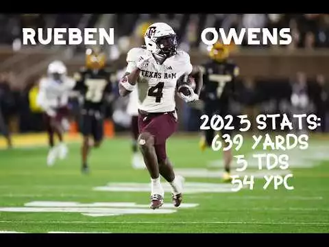 Video: Rueben Owens II - Texas A&M | 2025 Highlights