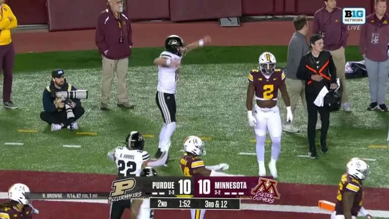 Video: Ryan Browne with the QB Keeper vs. Minnesota | Purdue Football | 10/11/25