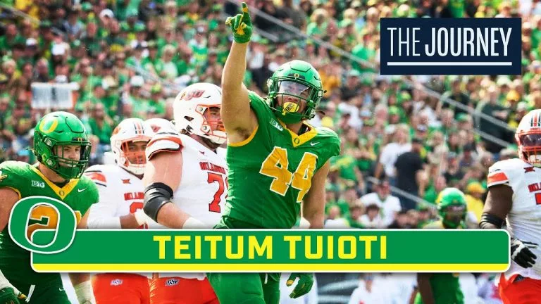 Video: Spotlighting Teitum Tuioti | Oregon Football | The Journey