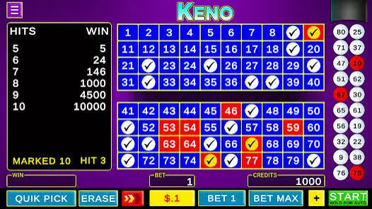 wow vegas keno