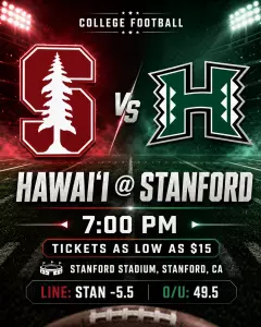 Hawai’i at Stanford 2026 Preview: Prediction, Betting Odds & 4 Prop Bets