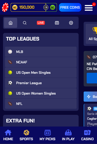 Sportzino Mobile Sportsbook