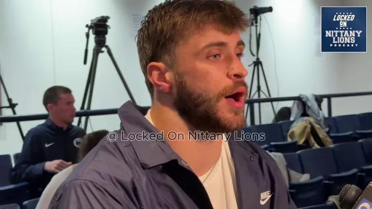Video: Penn State LB Caleb Bacon talks spring camp, atmosphere at Blue-White practice