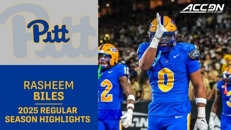 Video: Rasheem Biles 2025 Regular Season Highlights | Pitt Linebacker