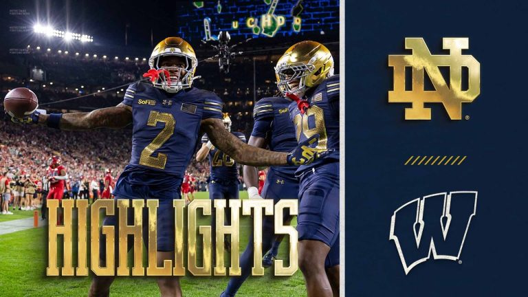 Video: Highlights vs Wisconsin (9.6.26) | Notre Dame Football