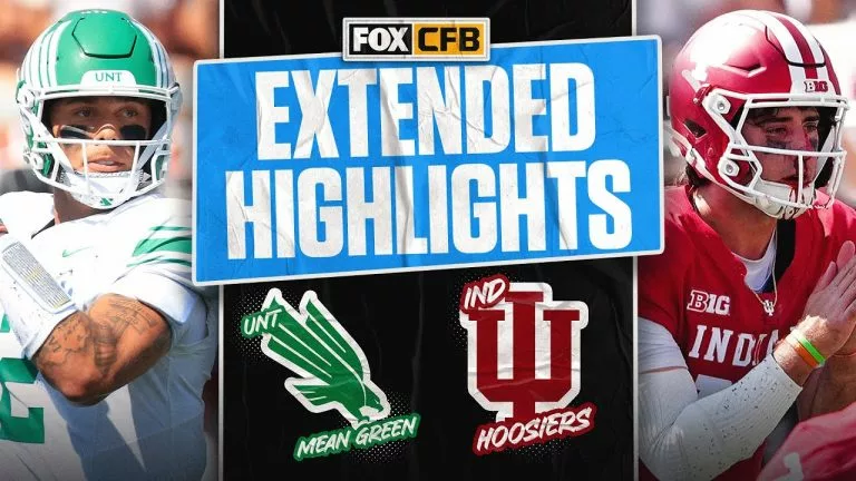 Video: North Texas Mean Green vs No. 6 Indiana Hoosiers Highlights 🏈 FOX College Football