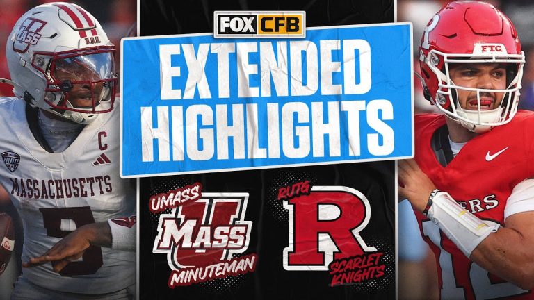 Video: UMass Minutemen vs Rutgers Scarlet Knights Highlights 🏈 FOX College Football