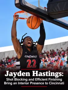 Bearcats Basketball Jayden Hastings: Shot Blocking and Efficient Finishing Bring an Interior Presence to Cincinnati