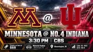 NCAA Week 9 Minnesota @ No. 4 Indiana Football Game Preview: Prediction, Betting Odds & 4 Prop Bets