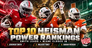 Top 10 Heisman Trophy Power Rankings: Jeremiah Smith Leads, Miami’s Stars Close In