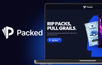 Play Packed homepage displaying app download option